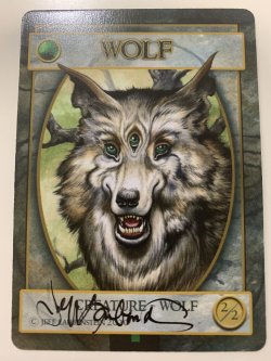 画像1: 狼トークン/Wolf Token (Jeff Laubenstein)   サインド