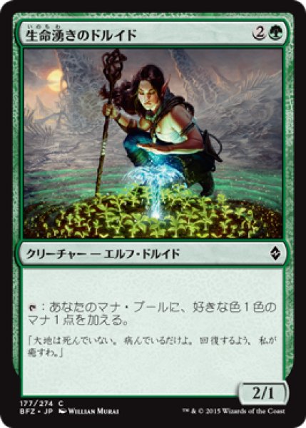 画像1: 生命湧きのドルイド/Lifespring Druid (BFZ) (1)