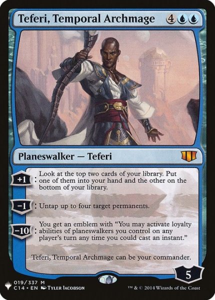 画像1: 時間の大魔道士、テフェリー/Teferi, Temporal Archmage (Mystery Booster) (1)