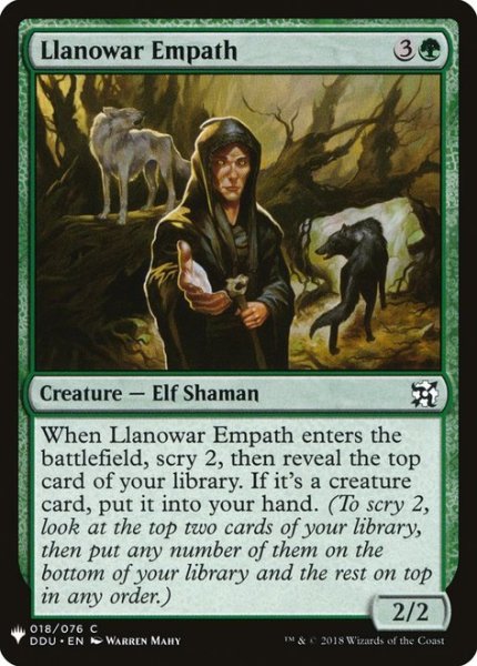 画像1: ラノワールの共感者/Llanowar Empath (Mystery Booster) (1)