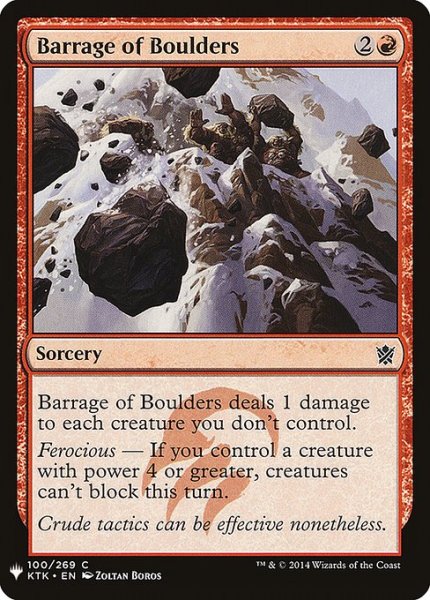 画像1: 石弾の弾幕/Barrage of Boulders (Mystery Booster) (1)