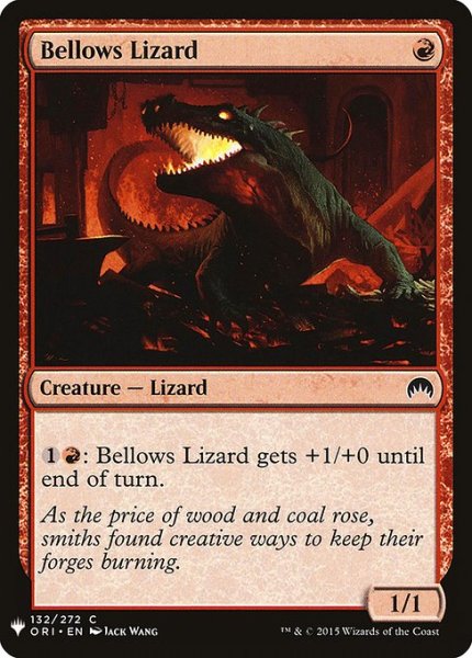 画像1: ふいごトカゲ/Bellows Lizard (Mystery Booster) (1)