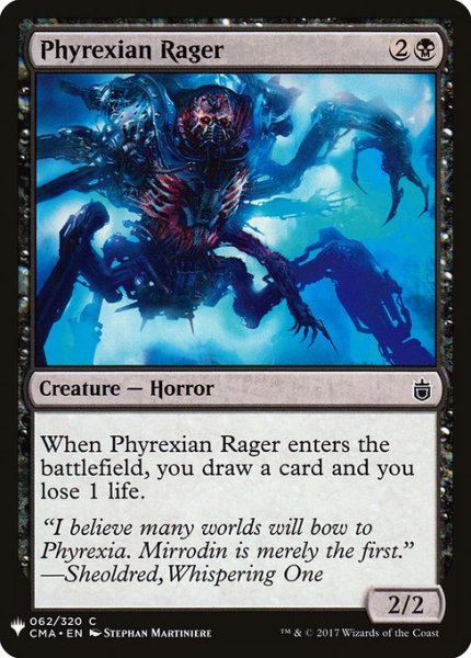 画像1: ファイレクシアの憤怒鬼/Phyrexian Rager (Mystery Booster) (1)