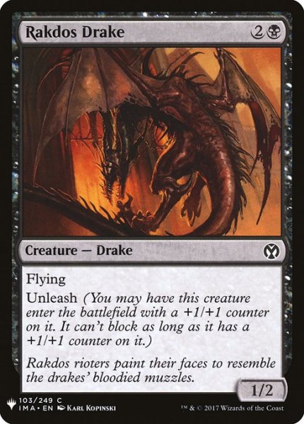 画像1: ラクドスのドレイク/Rakdos Drake (Mystery Booster) (1)