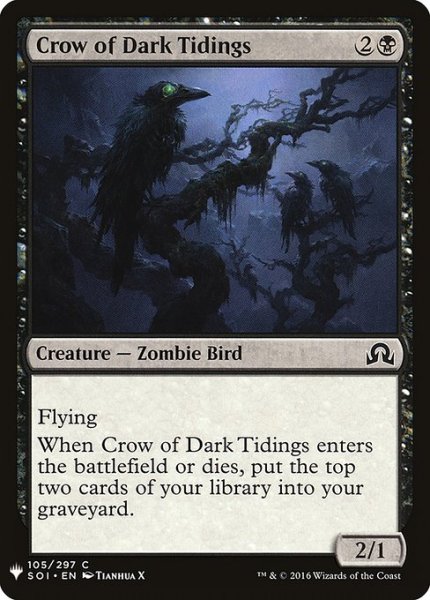 画像1: 闇告げカラス/Crow of Dark Tidings (Mystery Booster) (1)