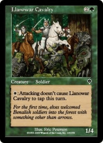 画像1: ラノワールの騎兵隊/Llanowar Cavalry (INV)《Foil》 (1)