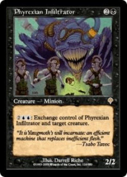 画像1: ファイレクシアの浸透者/Phyrexian Infiltrator (INV)《Foil》 (1)