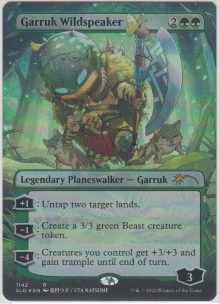 画像1: 野生語りのガラク/Garruk Wildspeaker (1142) (SLD)《Foil》 (1)