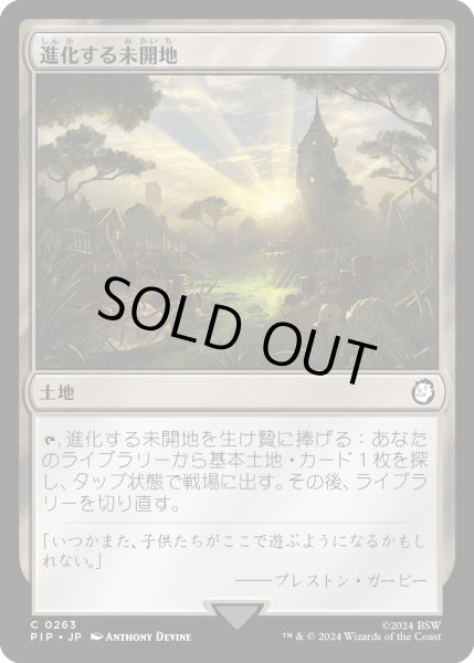 画像1: 進化する未開地/Evolving Wilds (PIP)《Foil》 (1)