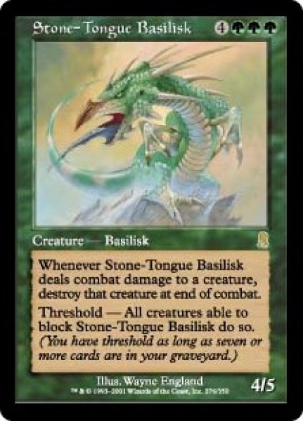 画像1: 石舌のバジリスク/Stone-Tongue Basilisk (ODY)《Foil》 (1)