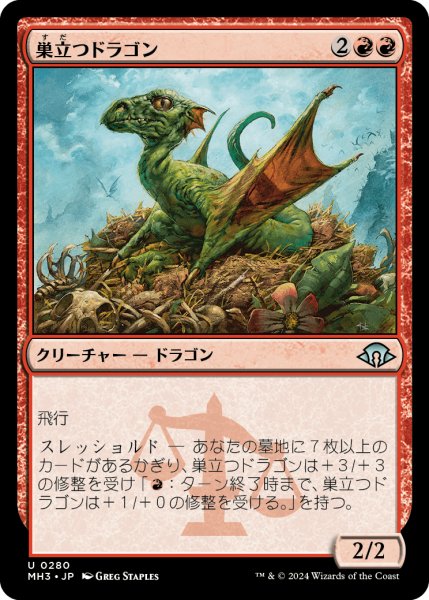 画像1: 巣立つドラゴン/Fledgling Dragon (MH3) (1)