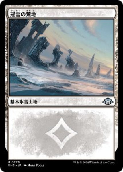 画像1: 冠雪の荒地/Snow-Covered Wastes (MH3)《Foil》 (1)