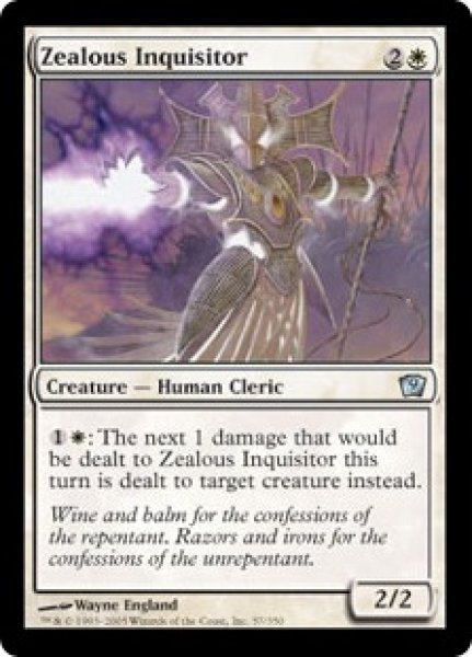 画像1: 盲信の審問官/Zealous Inquisitor (9ED)《Foil》 (1)