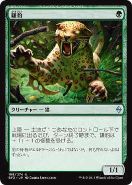 画像1: 鎌豹/Scythe Leopard (BFZ)《Foil》 (1)