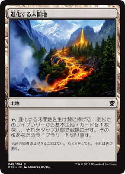 画像1: 進化する未開地/Evolving Wilds (DTK)《Foil》 (1)