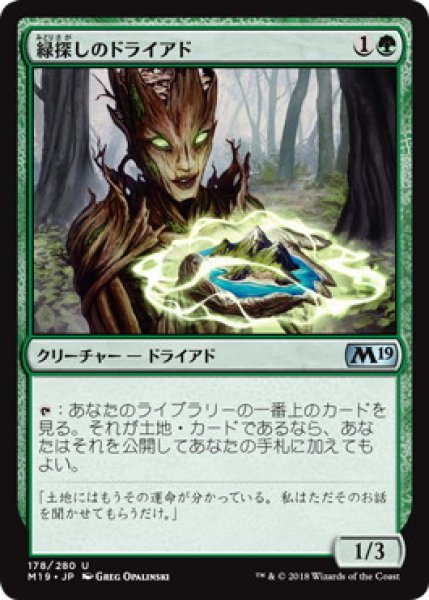 画像1: 緑探しのドライアド/Dryad Greenseeker (M19) (1)