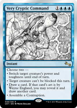 とても謎めいた命令 Very Cryptic Command Ust Ver A Foil ジョニーのお店 Magic The Gathering